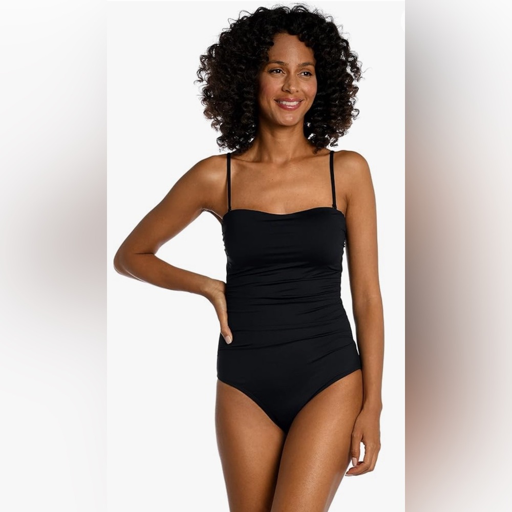 La Blanca Women's Standard Island Goddess Bandeau One Piece Swimsuit
